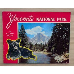 Yosemite National Park Souvenir Booklet In Natural Color Vintage 1953 Photo Book